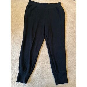 VARLEY | Double Soft Black Slim Cuff Jogger Pants Relaxed Lounge 25" Size XL
